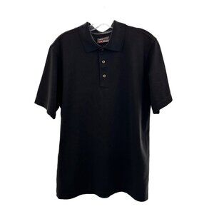 Grand Slam Performance Men's Short Sleeve Polo Shirt Black Size Large